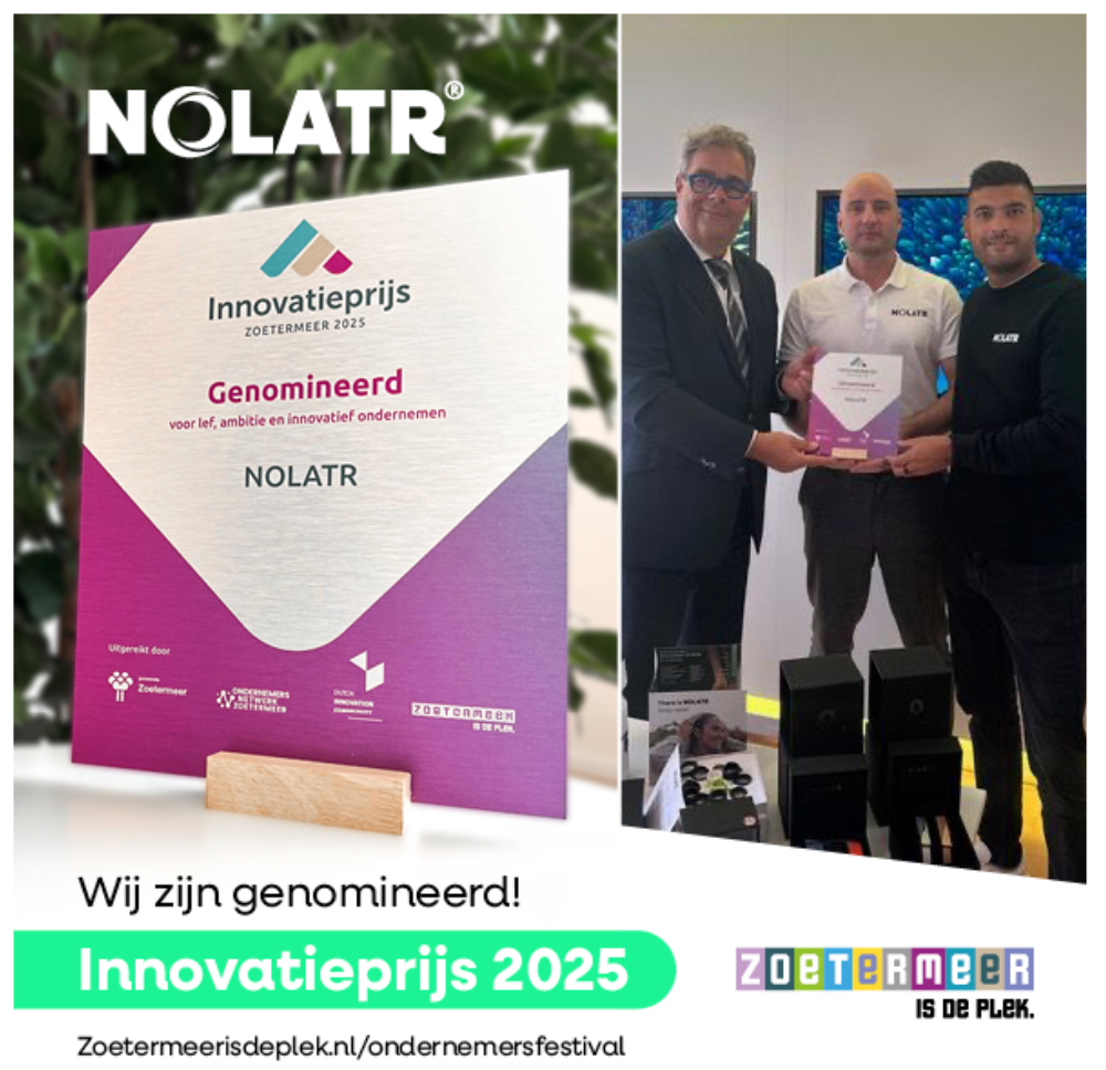 NOLATR nominated for the Zoetermeer Innovation Award 2025