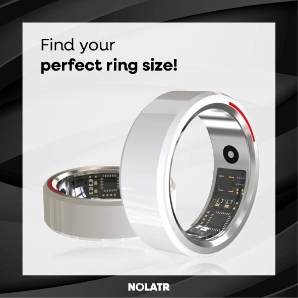 E L I T E 1 - NOLATR Smart ring (Nano ceramics + Medical grade stainless steel)